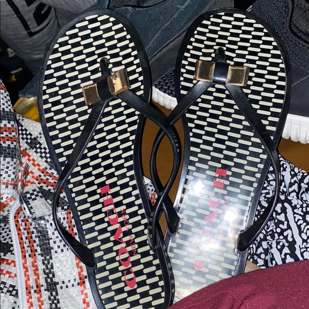 Coach flip flops